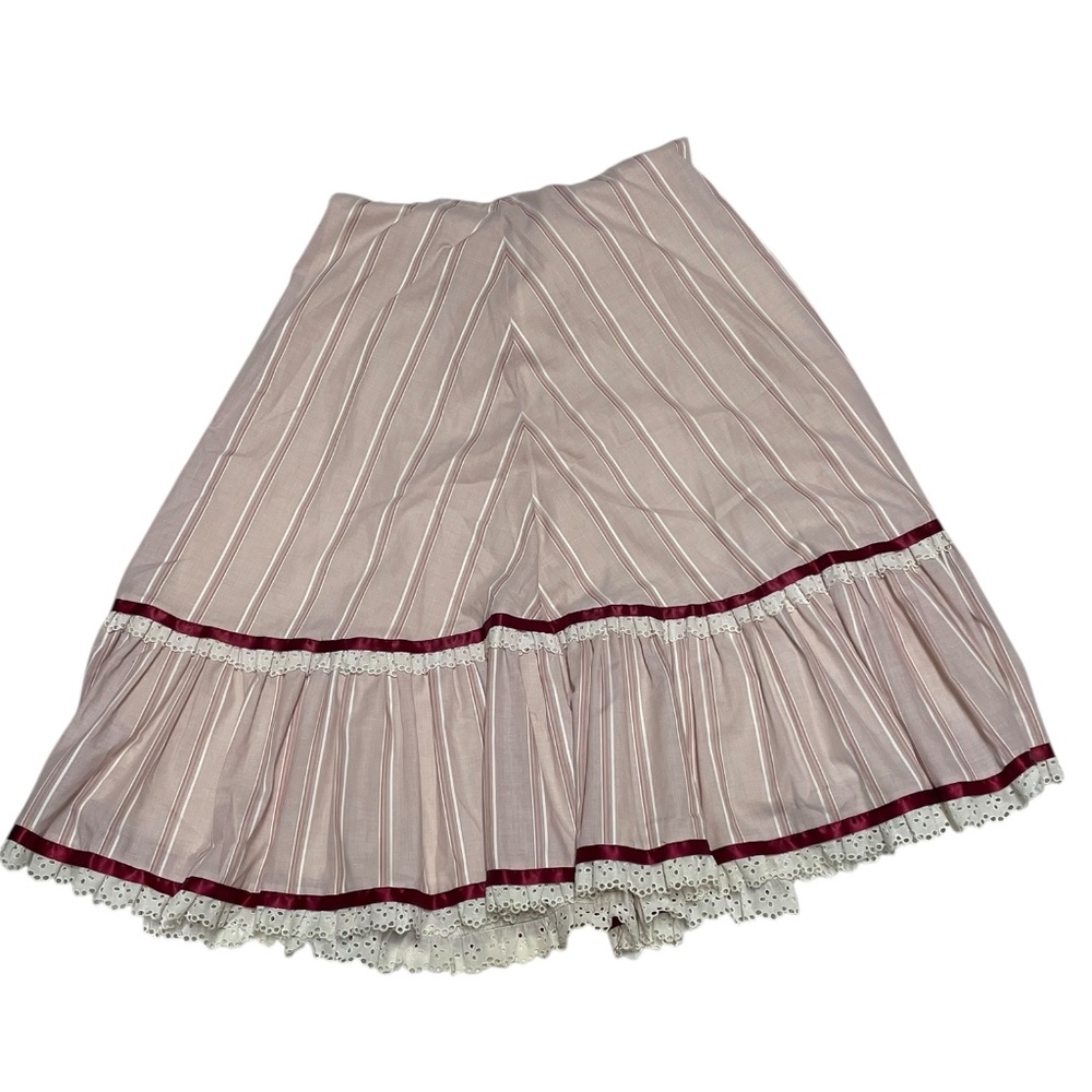 Chessa Davis Vintage 70's Flare Maxi Peasant Skirt No size tag See Measurements